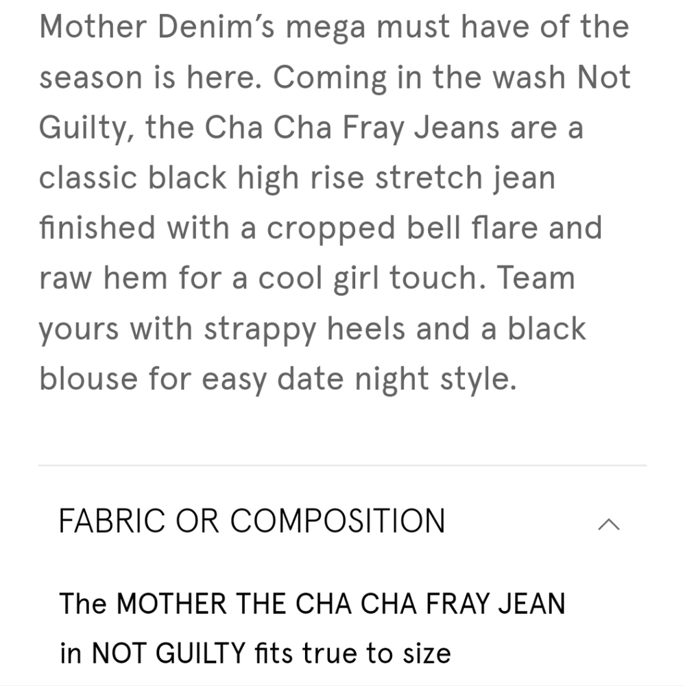Mother Cha Cha Fray Not Guilty Jeans sz 25 - Picture 10 of 10